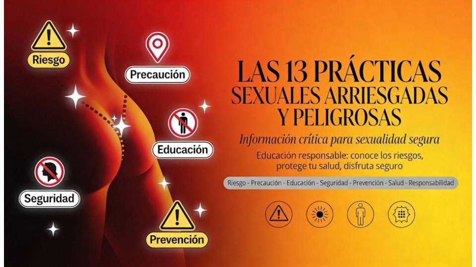 Las 13 prácticas sexuales arriesgadas y peligrosas